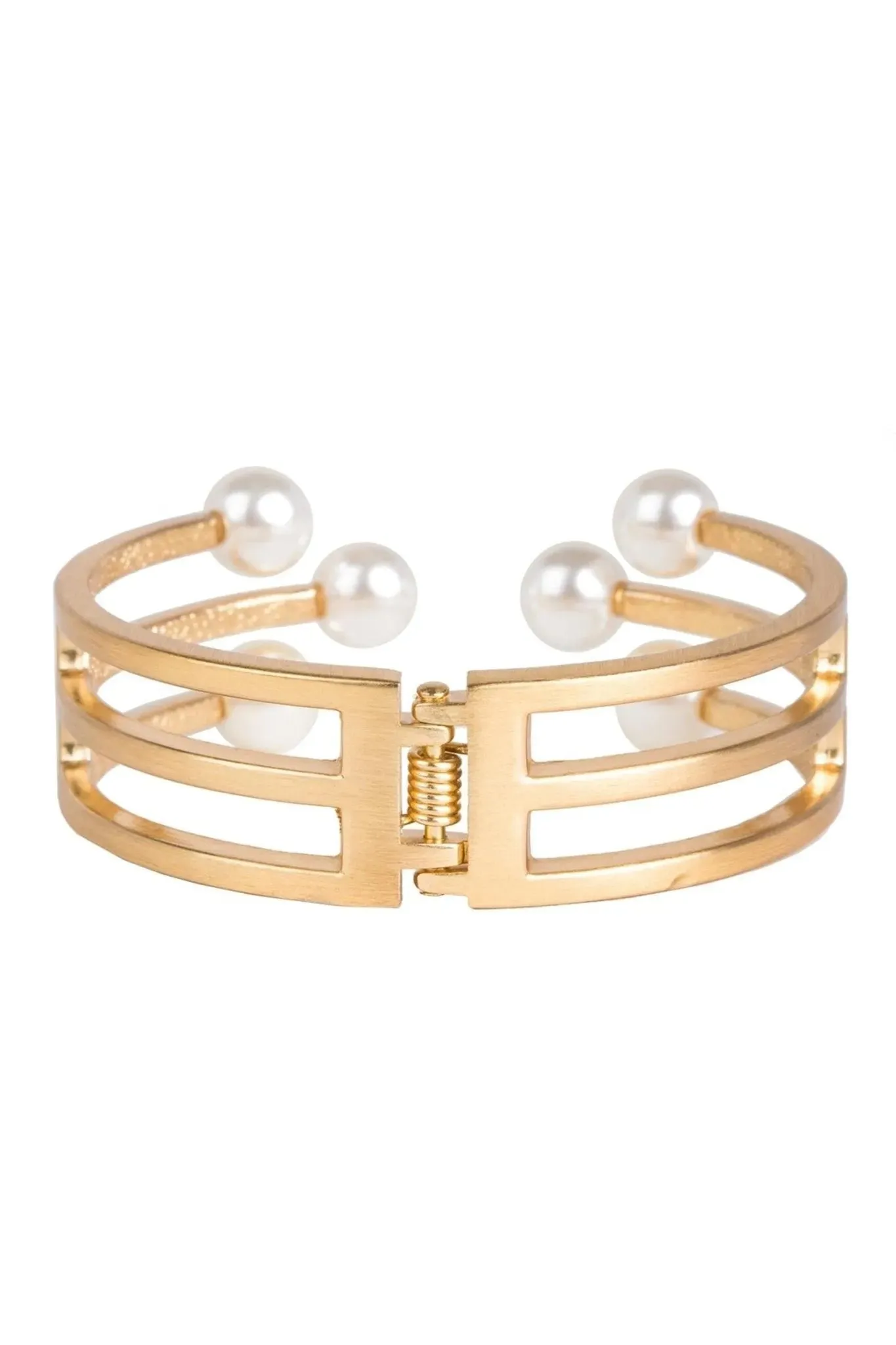 6 Pearl Cuff Bracelet