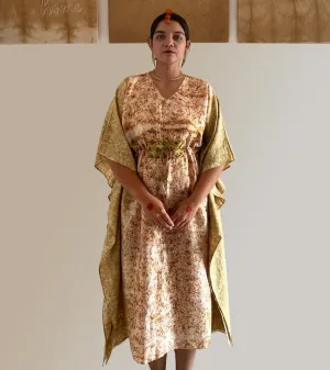 Bageecha Naturally Dyed Handcrafted Katan Silk Cocktail Dress