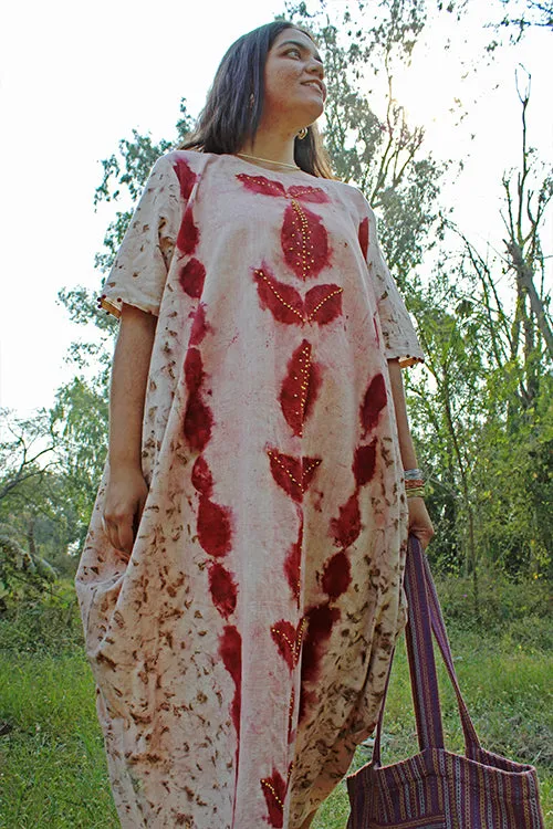 Bageeya "Baag Bahar" Handspun Organic Cotton Cowl Dress