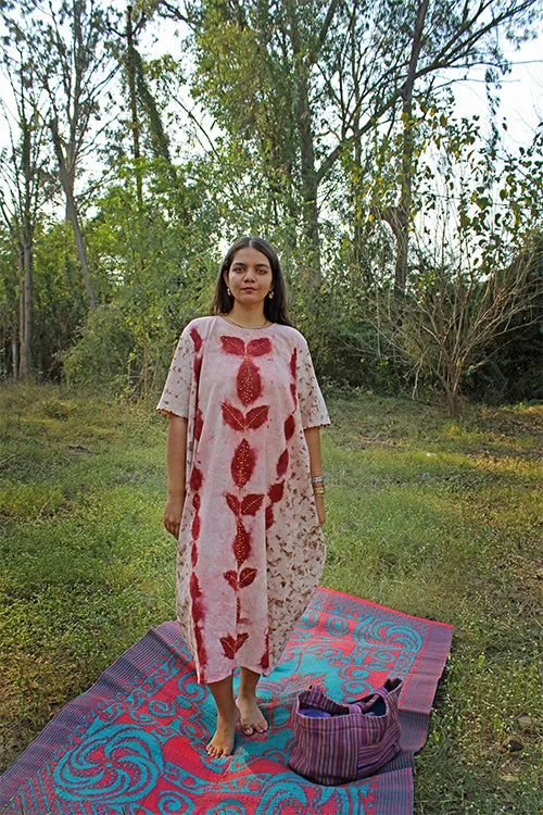 Bageeya "Baag Bahar" Handspun Organic Cotton Cowl Dress