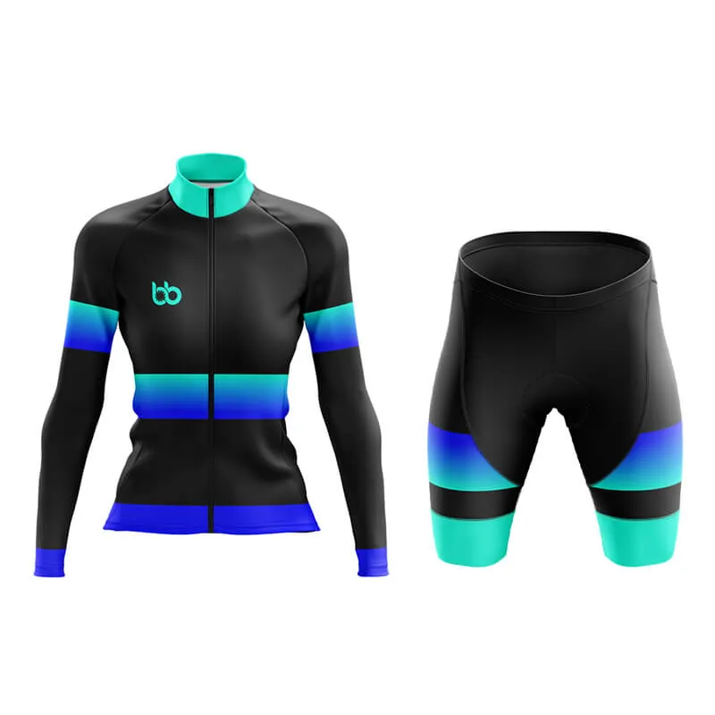 BB Gradient Aero Cycling Kit (Blue-Teal)