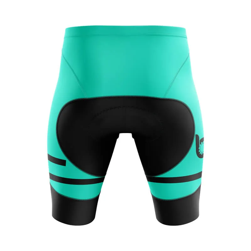 Bicycle Booth Outline (Teal) Shorts & Pants