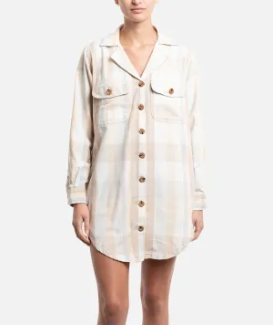 Bonita Flannel Dress - Sand