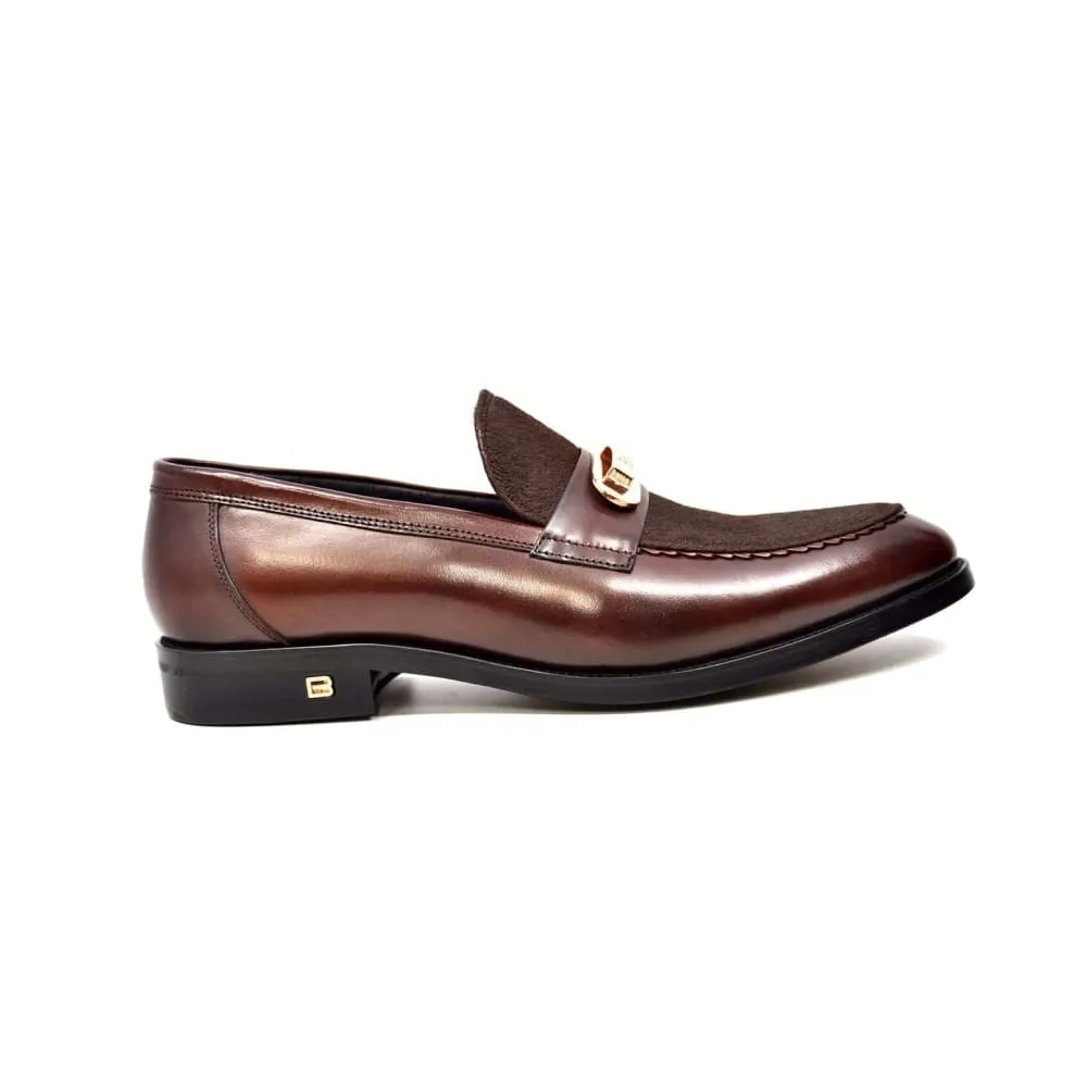 British Walkers Boss Men's Sleek Pony Skin Slip On Dress Shoes