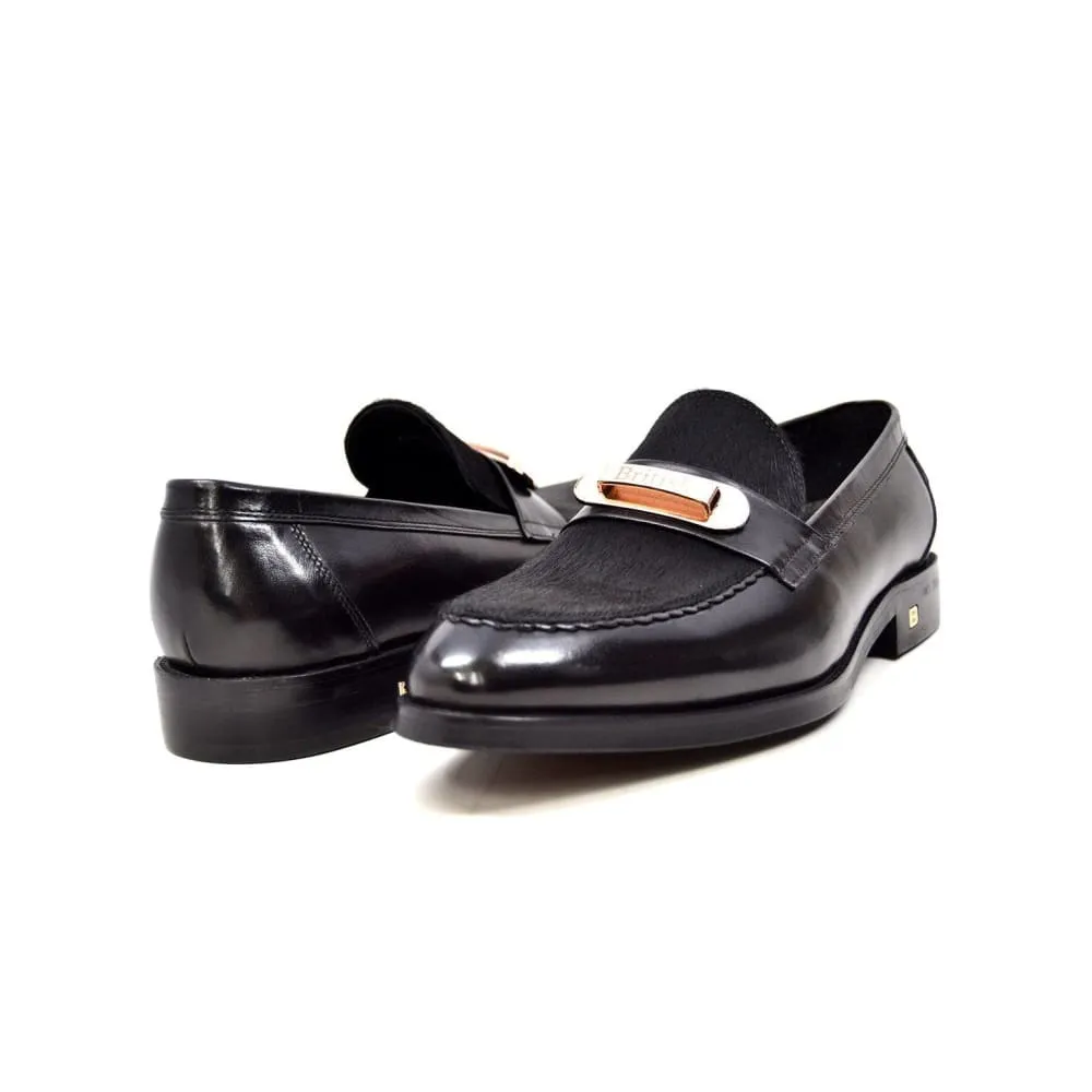 British Walkers Boss Men's Sleek Pony Skin Slip On Dress Shoes