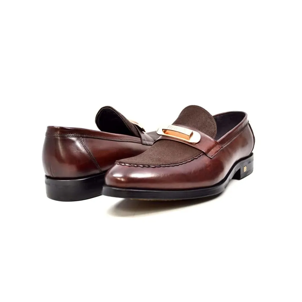 British Walkers Boss Men's Sleek Pony Skin Slip On Dress Shoes