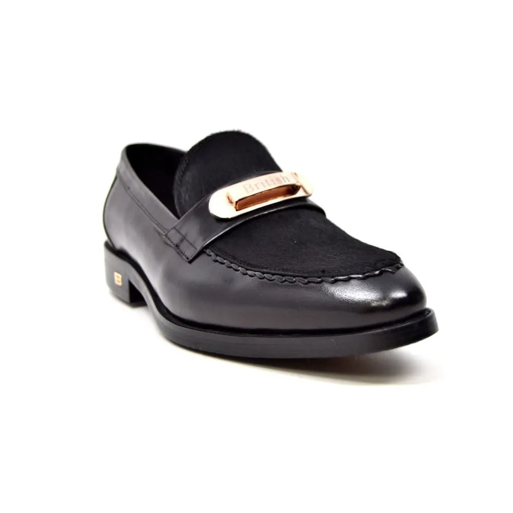 British Walkers Boss Men's Sleek Pony Skin Slip On Dress Shoes