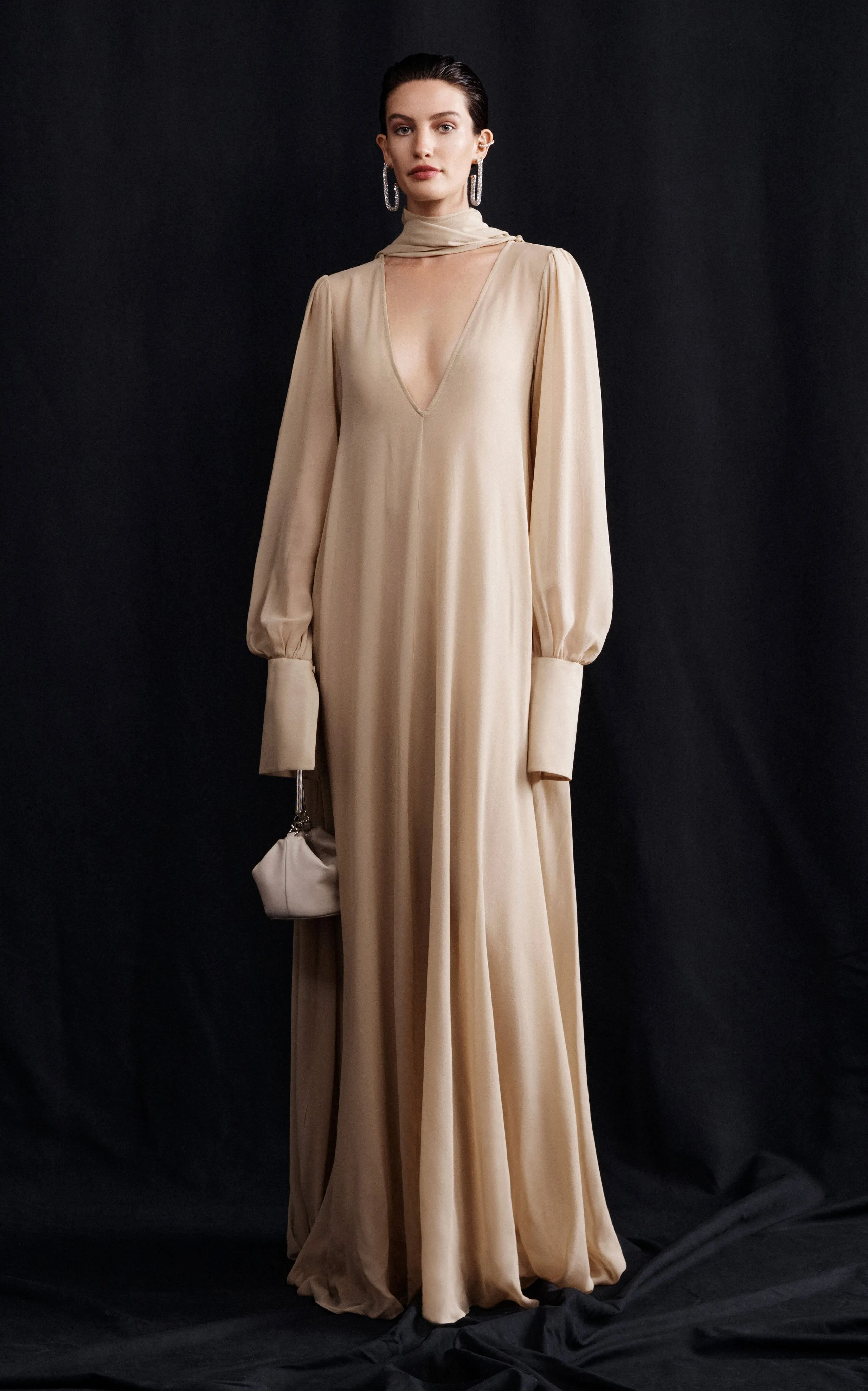 Eclipse Billow Maxi Dress | Beige