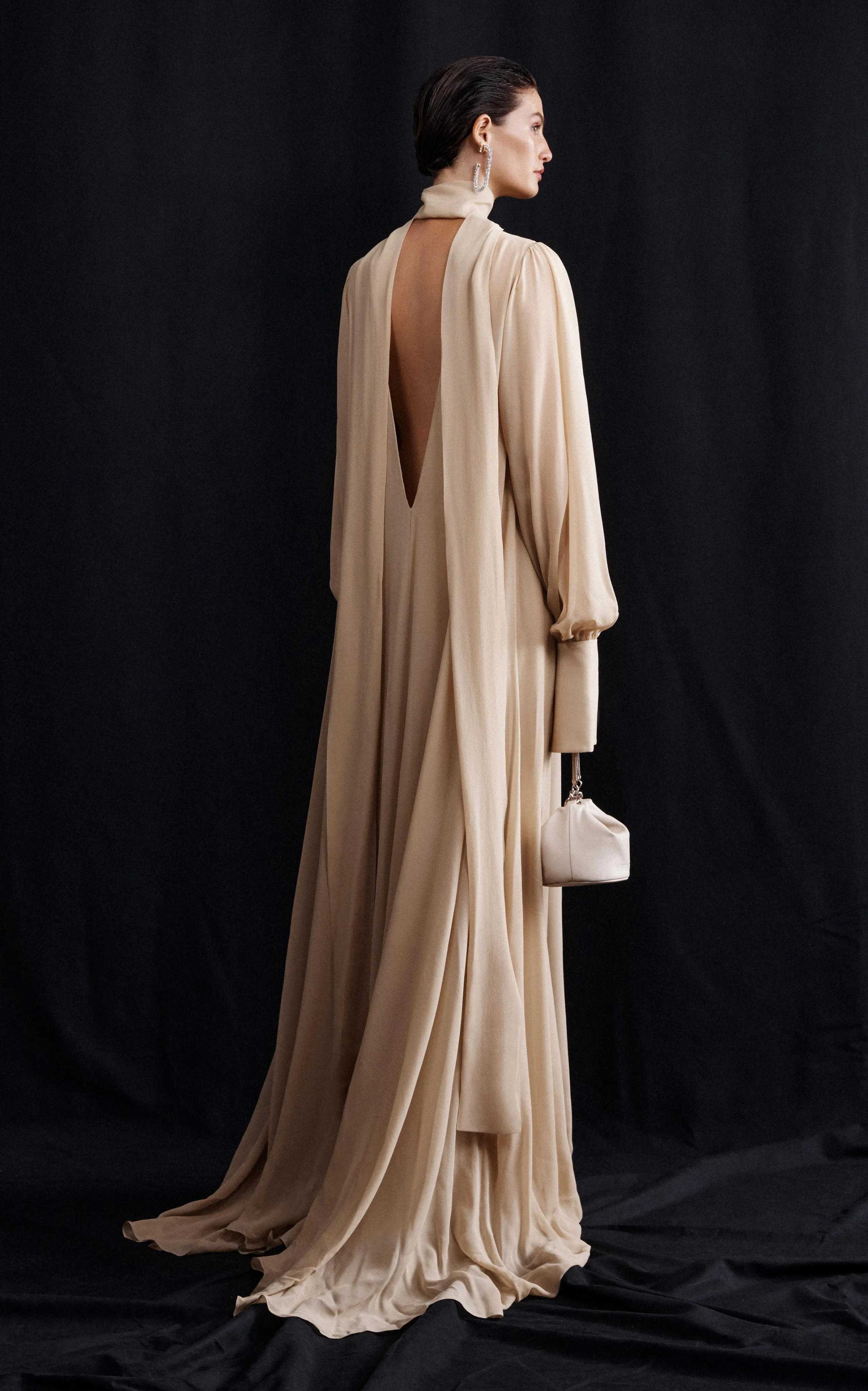 Eclipse Billow Maxi Dress | Beige