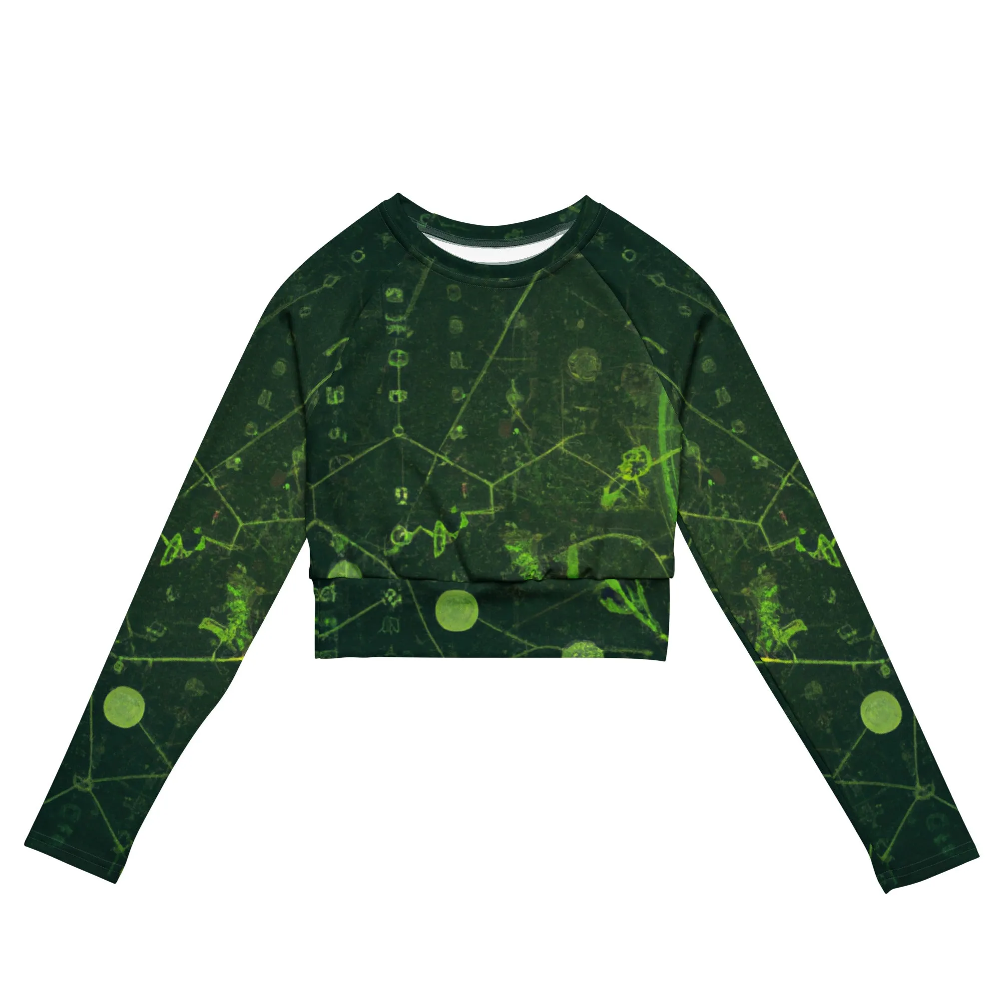 Eco-Friendly Dark Green Crop Top