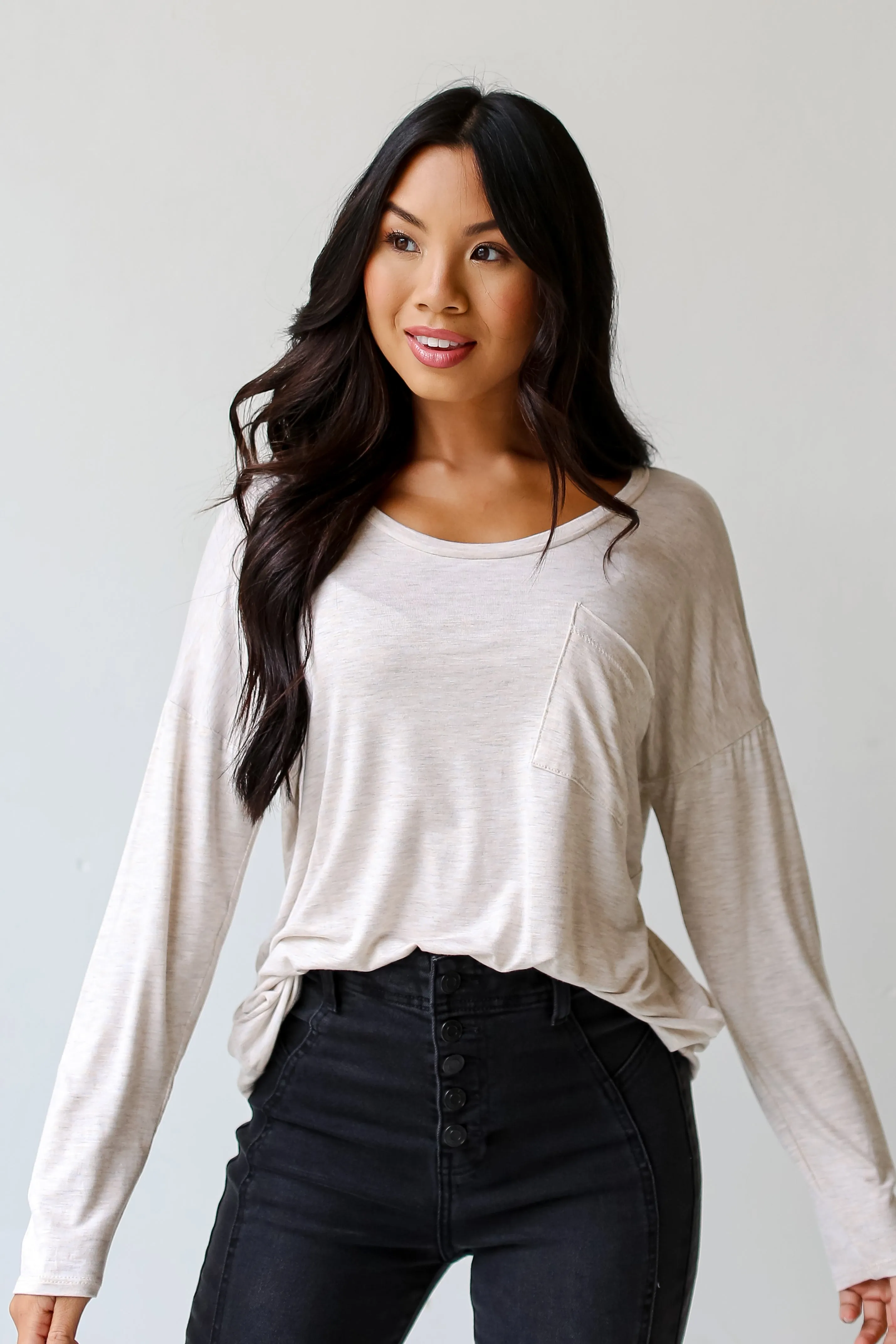 FINAL SALE - Comfortable Cutie Everyday Pocket Tee