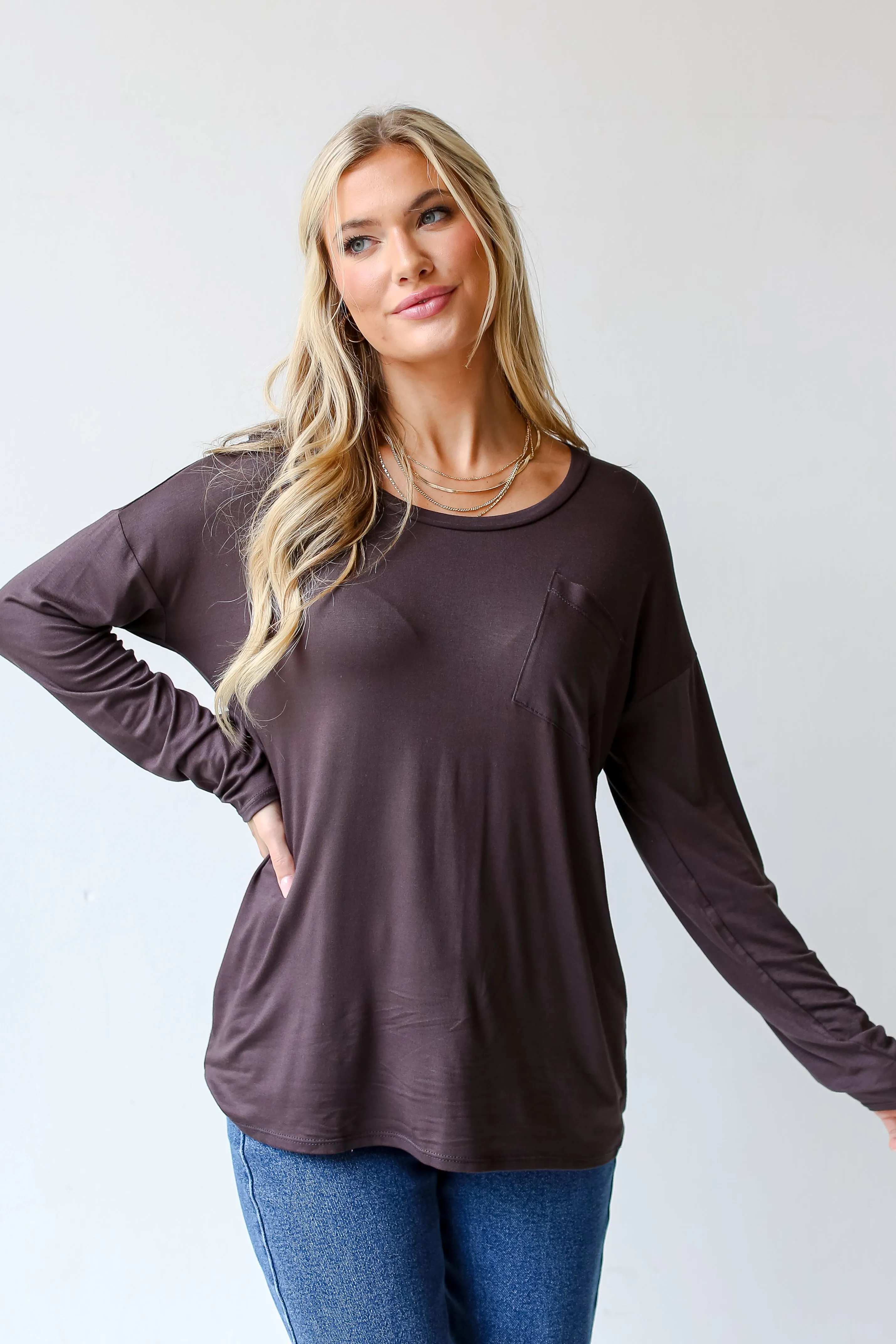 FINAL SALE - Comfortable Cutie Everyday Pocket Tee