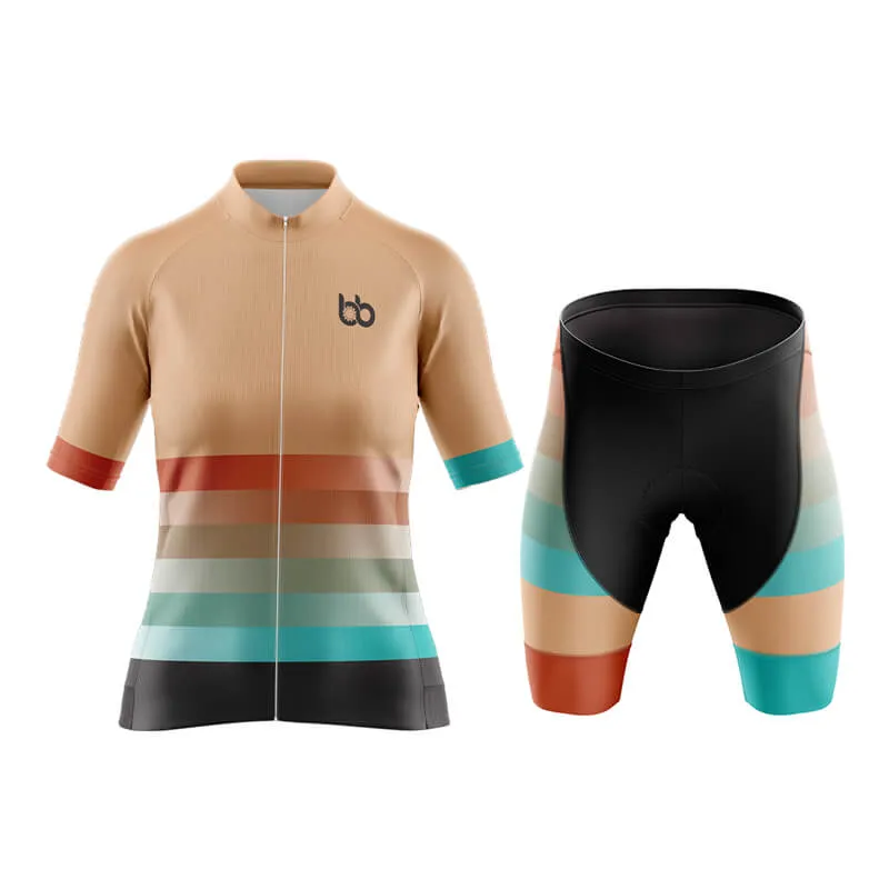 Gradient Frequency Aero Cycling Kit (Beige-Orange-Teal)