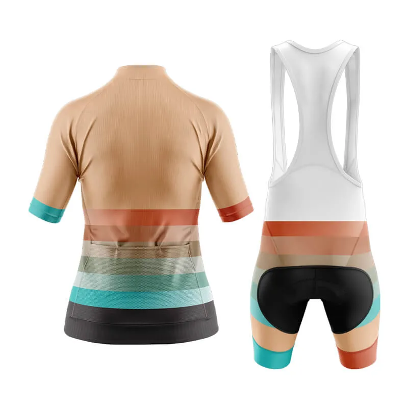 Gradient Frequency Aero Cycling Kit (Beige-Orange-Teal)