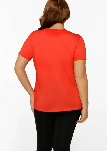 Lorna Jane Lotus T-Shirt - Hot Tomato