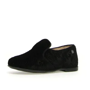 Naturino Girl's and Boy's Alghero Velvet Slip On Shoes, Black