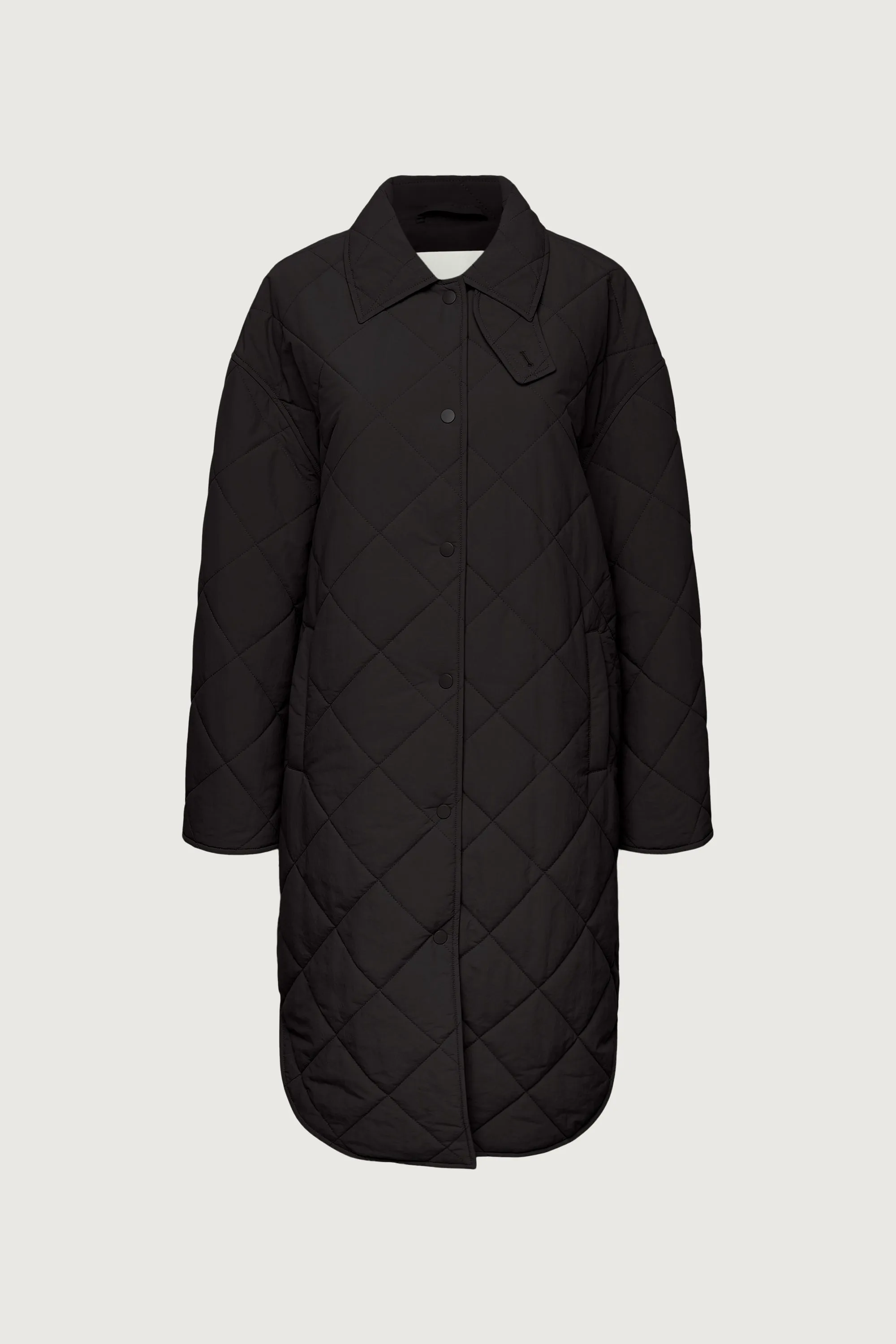 QUILTED PUFFER MIDI SHACKET