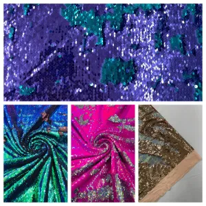 REVERSIBLE SEQUIN FABRIC (By The Yard)