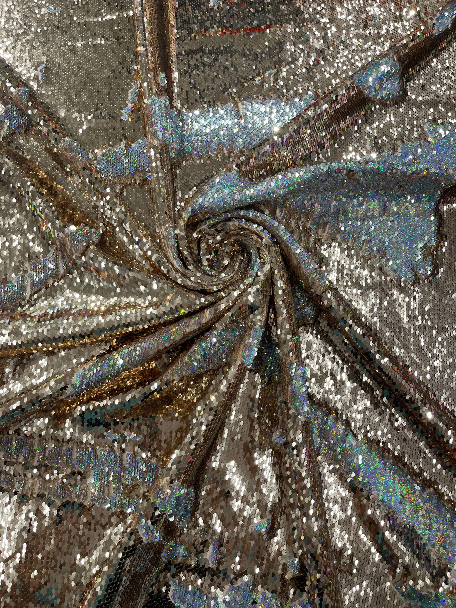 REVERSIBLE SEQUIN FABRIC (By The Yard)