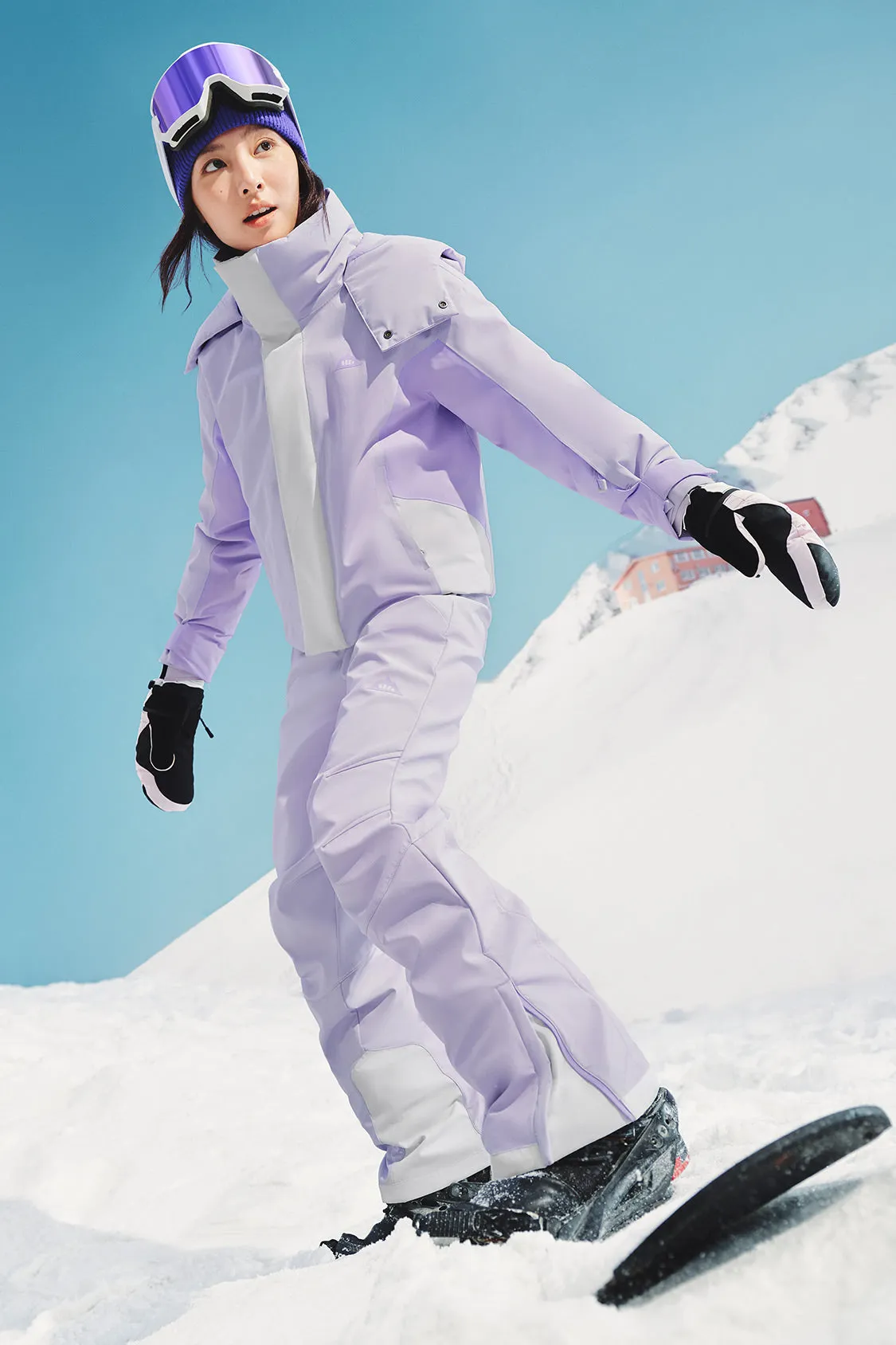 SnowShieldPro - Women's Water-Repellent Down Ski Set