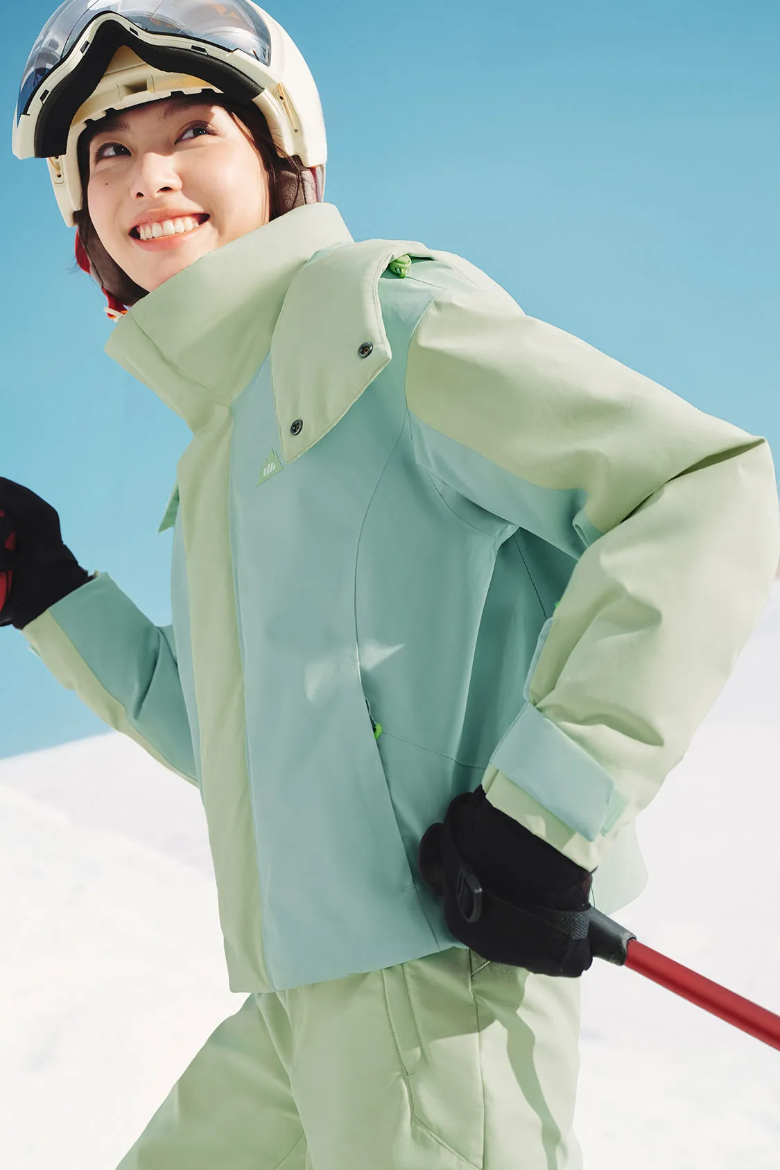 SnowShieldPro - Women's Water-Repellent Down Ski Set