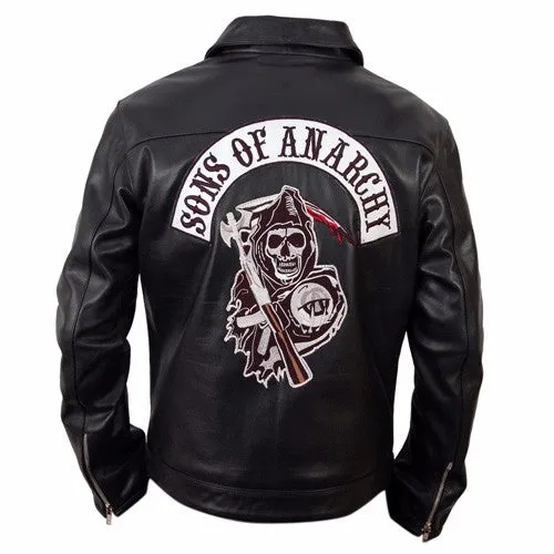 Son Of Anarchy Motorcycle Black Leather Jacket