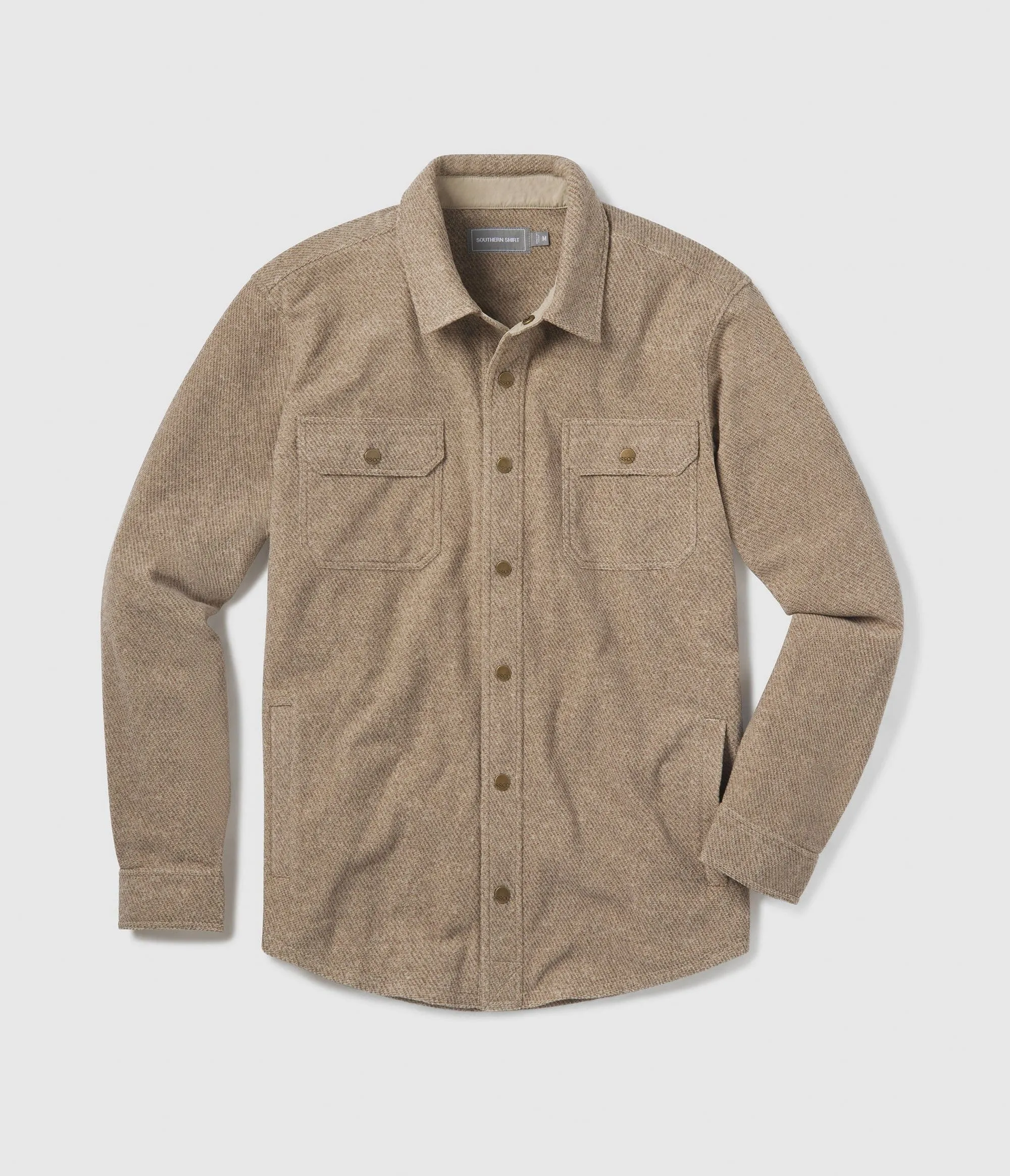 Stretch Twill Shacket - Mojave