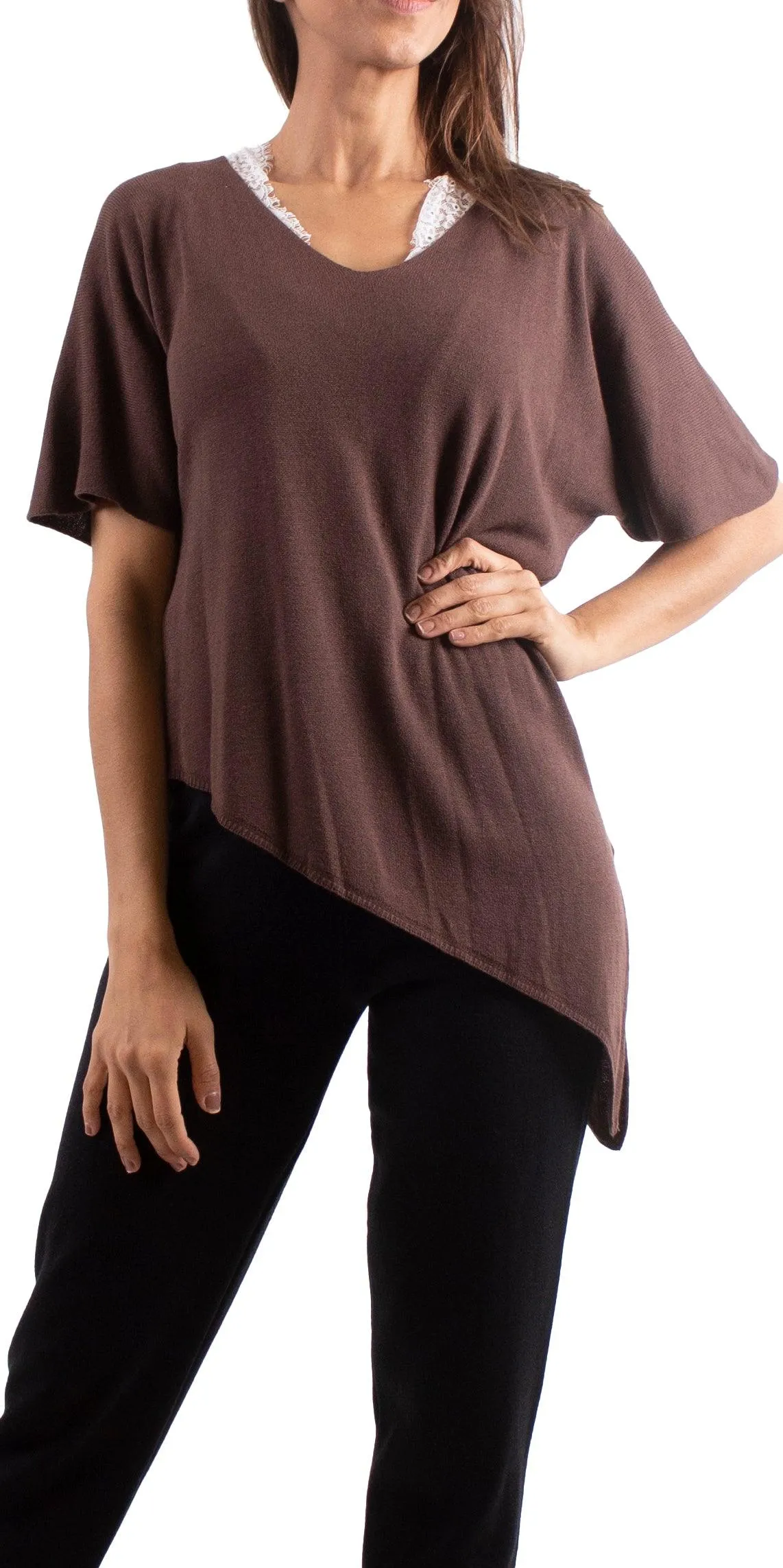 Venosa V-Neck Dolman Top