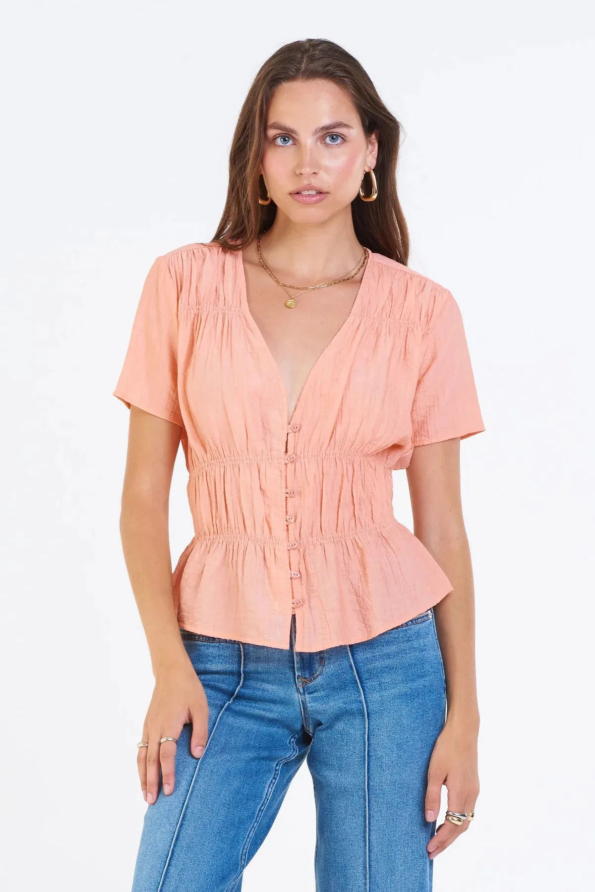 Zoe Ruched Shirt